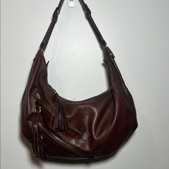 Salvatore Ferragamo Fringe Brown Leather Hobo Bag - Picture 2 of 12